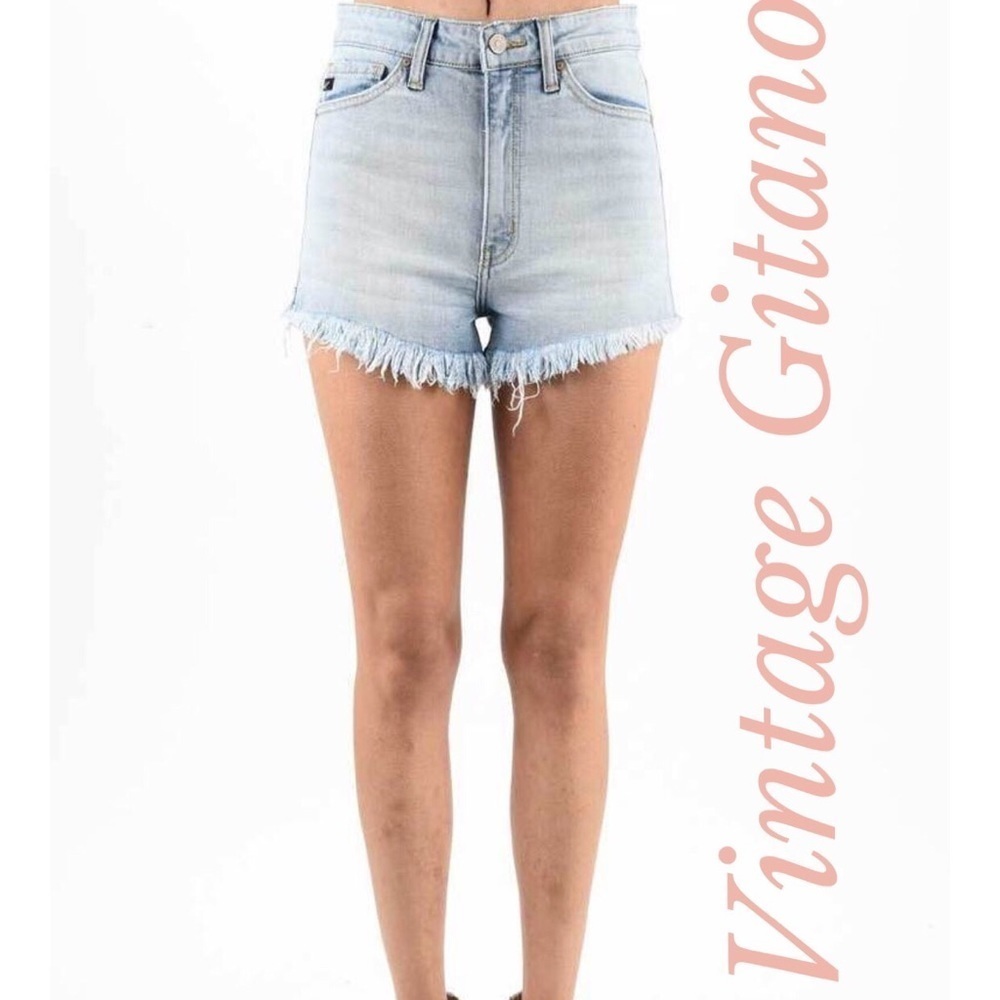 Vintage Gitano Light Wash Denim Cut Off Shorts